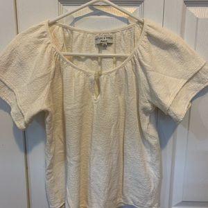 Madewell cream puff sleeve shirt